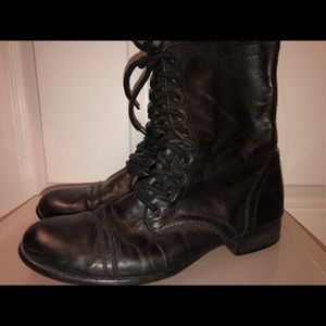Steve Madden black combat boots
